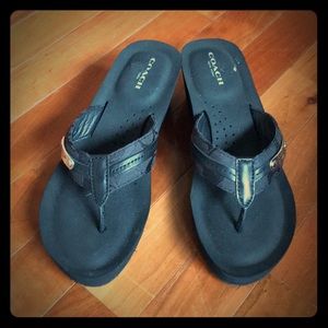 Coach wedge sandals